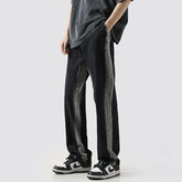 Men Jeans Straight Jeans Men's Autumn Loose Distressed Wide-Leg Pants